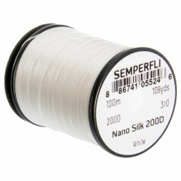 Semperfli Nano Silk 200D - 3/0 - 100m - White