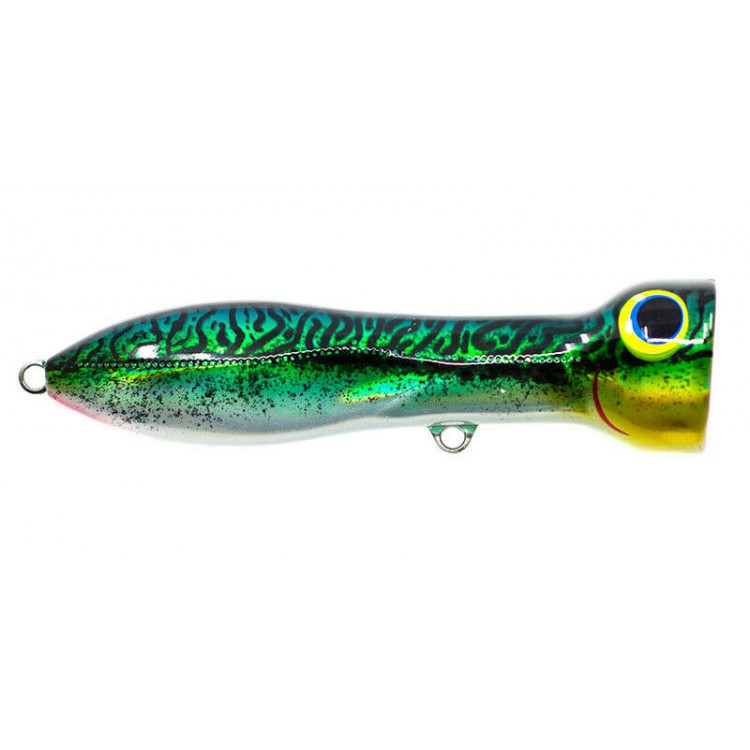 Nomad Chug Norris 150mm 80gm Popper Lure - Silver Green