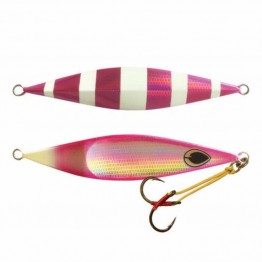 Black Magic Flipper Jig - 60g - Pink/Lumo Stripe