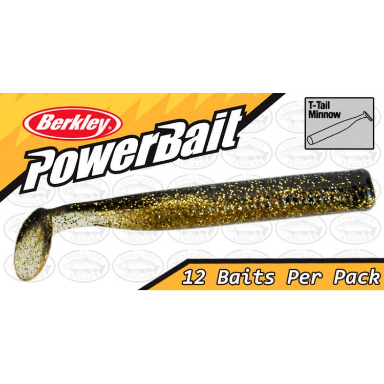 Berkley Powerbait T Tail Minnow 25 Black Gold S 