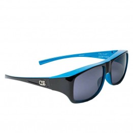 OverSpex Quadro Dual Blue Black Sunglasses & Polarised Smoke Lens