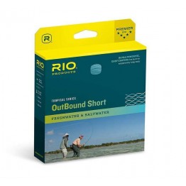 Rio Tropical OutBound Short Saltwater Fly Line - WF10F/I - Ivory/Blue