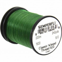 Semperfli Classic Waxed Thread - 150D - 6/0 - Green
