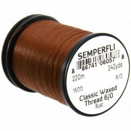 Semperfli Classic Waxed Thread - 150D - 6/0 - Rust