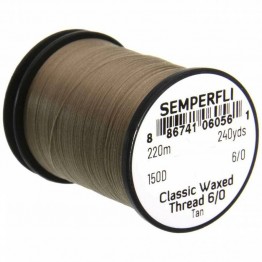 Semperfli Classic Waxed Thread - 150D - 6/0 - Tan