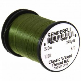 Semperfli Classic Waxed Thread - 105D - 8/0 - Medium Olive