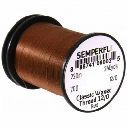 Semperfli Classic Waxed Thread - 70D - 12/0 - Rust