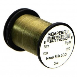 Semperfli Nano Silk Predator Thread - 50D - 12/0 - Olive
