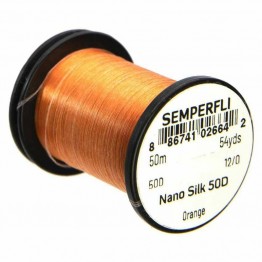 Semperfli Nano Silk Predator Thread - 50D - 12/0 - Orange