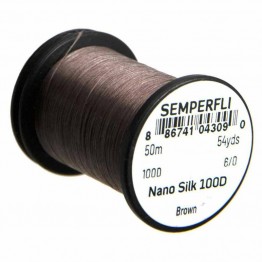 Semperfli Nano Silk 100D - 6/0 - 100m - Brown