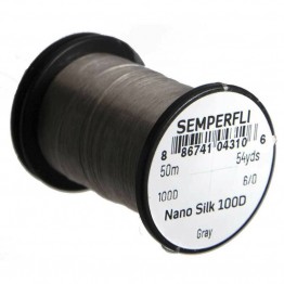 Semperfli Nano Silk 100D - 6/0 - 100m - Grey