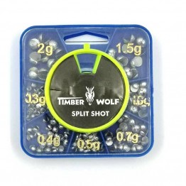 Timber Wolf Split Shot  Handy Dial Pack 0.3g - 2g
