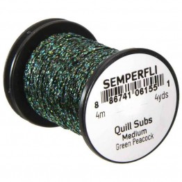 Semperfli Quill Subs Medium - Green Peacock
