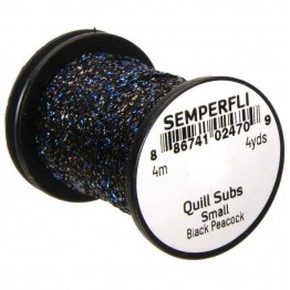 Semperfli Quill Subs Small - Black Peacock
