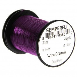 Semperfli Wire 0.1mm - Baby Pink