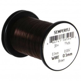 Semperfli Wire 0.1mm - Brown