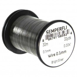 Semperfli Wire 0.1mm - Bright Silver