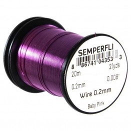 Semperfli Wire 0.2mm - Baby Pink
