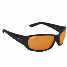 Spotters Combat Black Gloss Sunglasses & Polarised Gold Leaf Mirror Lens