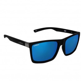 Spotters Riot Black Matte Sunglasses & Polarised Ice Blue Mirror Lens