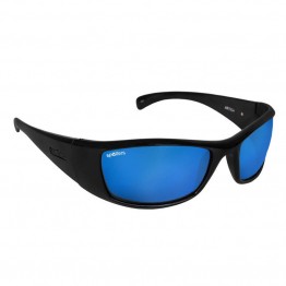 Spotters Artic+ Black Gloss Sunglasses & Polarised Ice Blue Mirror Lens
