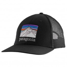 Patagonia Line Logo Ridge Trucker Hat - Black