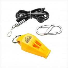 Atka Emergency Whistle with Biner - Yellow